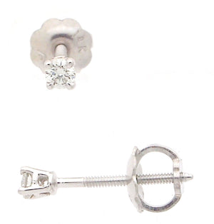 Screw back diamond on sale earrings for babies