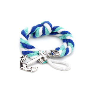 New Multilayer Unisex Couples Bracelet Men Women Anchor Woven Yarn Braided